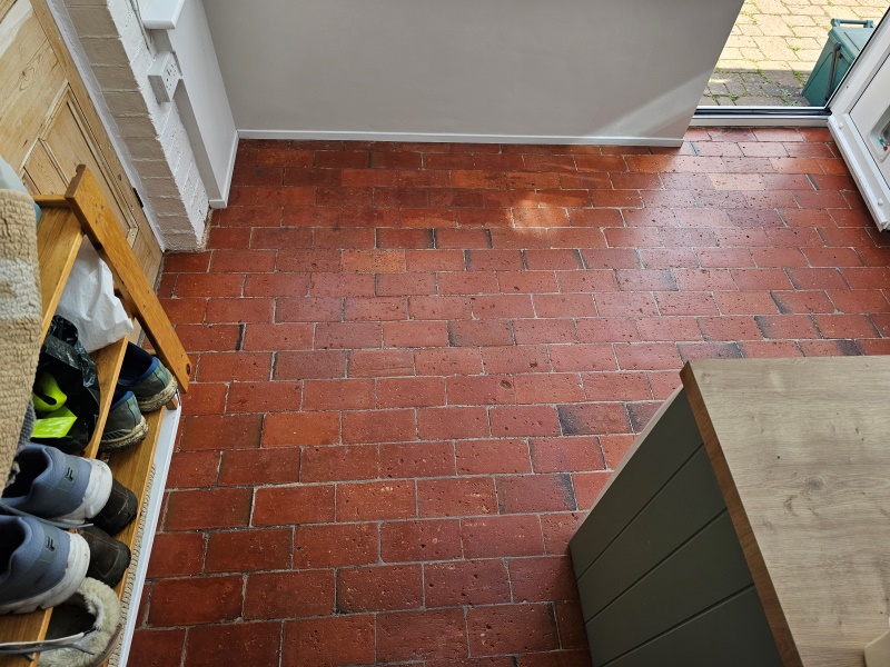 Quarry Tiled Kitchen Floor After Renovation Worcester Park