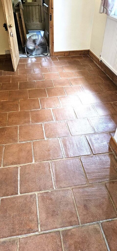 Terracotta Tiled Kitchen Floor After Renovation Brentford
