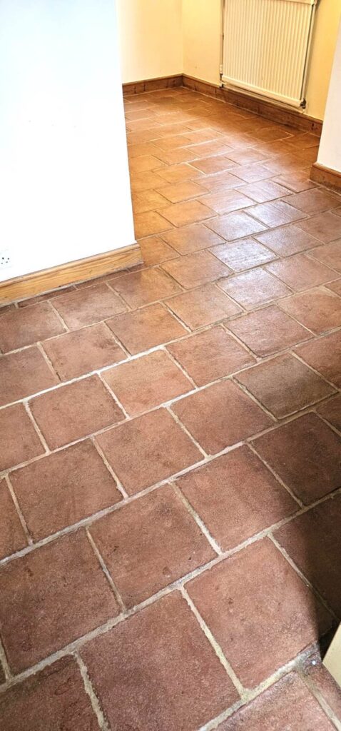 Terracotta Tiled Kitchen Floor After Renovation Brentford